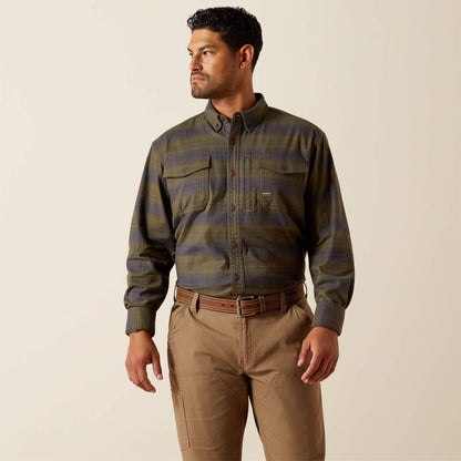 Rebar Flannel DuraStretch Work Shirt - Ariat Signature