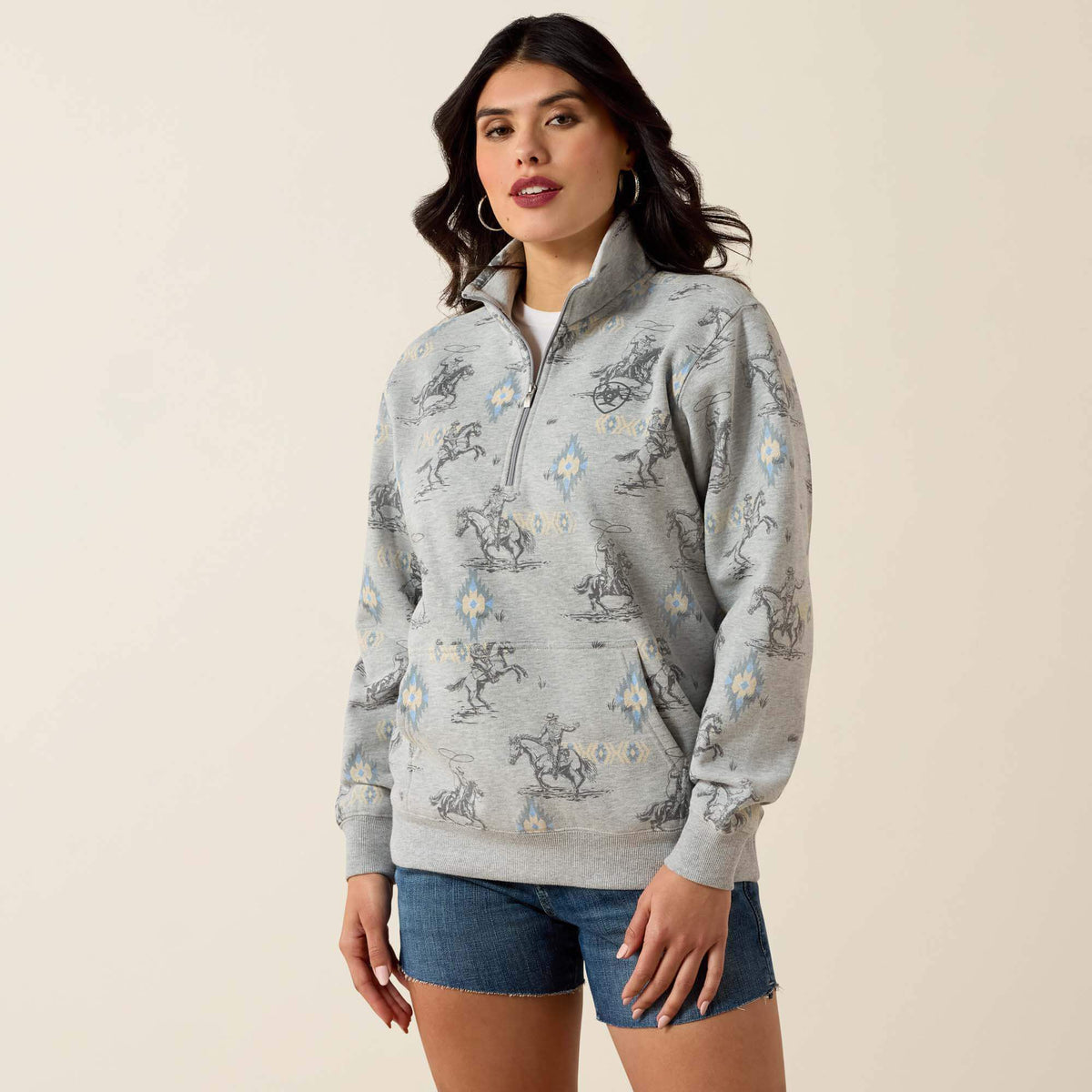 Sapphire 1/2 Zip Sweatshirt - Ariat Smart Buy
