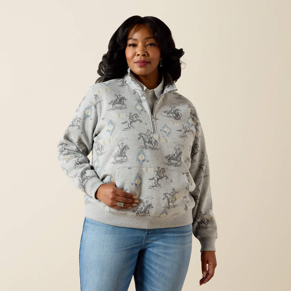 Sapphire 1/2 Zip Sweatshirt - Ariat Smart Buy