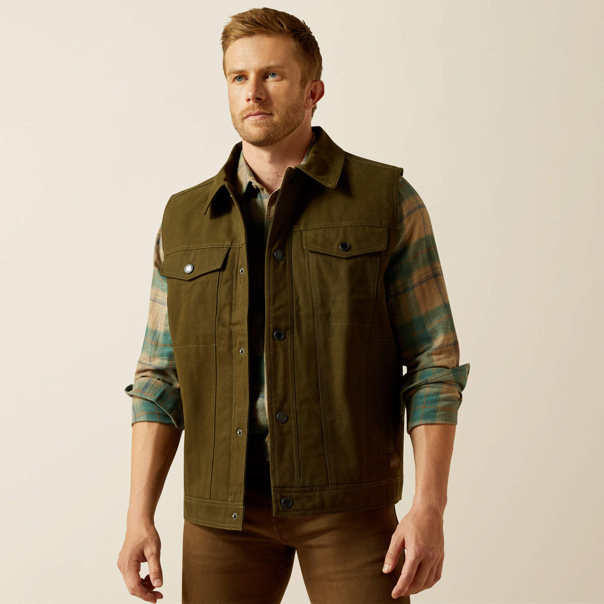 Canvas Rancher Vest - Ariat Signature