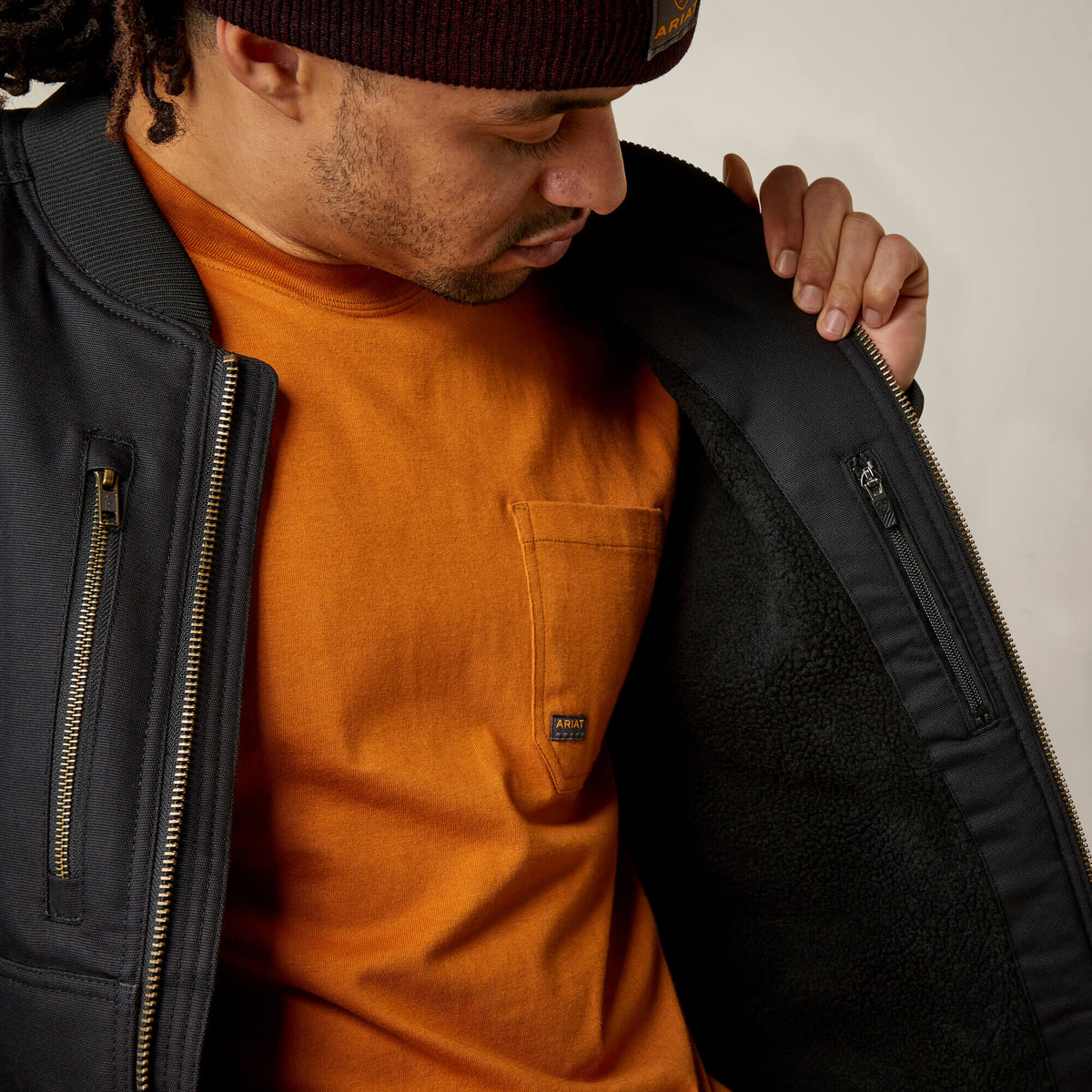 Rebar Stretch Canvas Bomber Jacket - Ariat Great Value