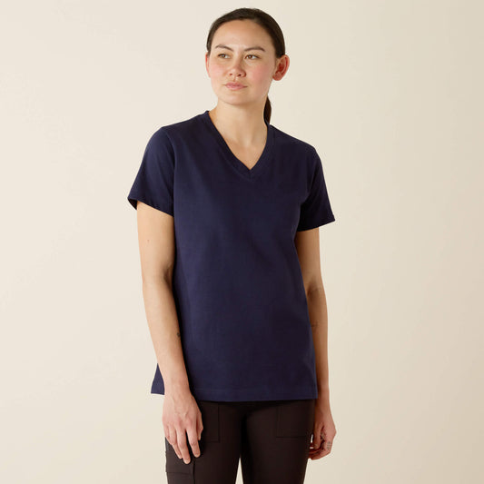 Rebar Cotton Strong Standard V-Neck T-Shirt - Ariat Classic
