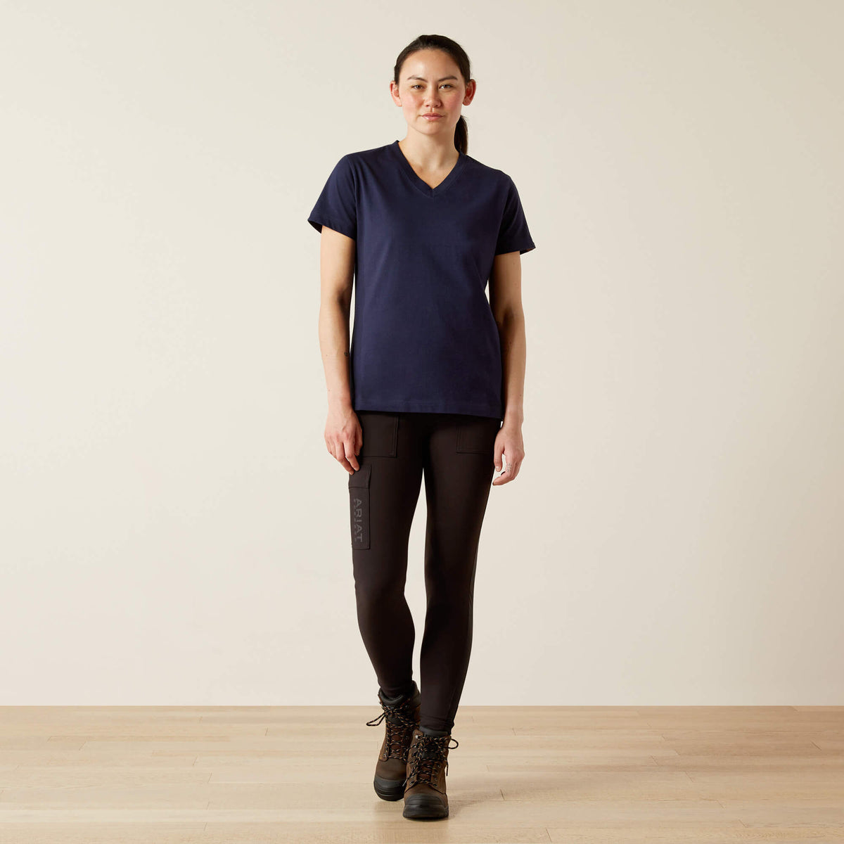 Rebar Cotton Strong Standard V-Neck T-Shirt - Ariat Classic