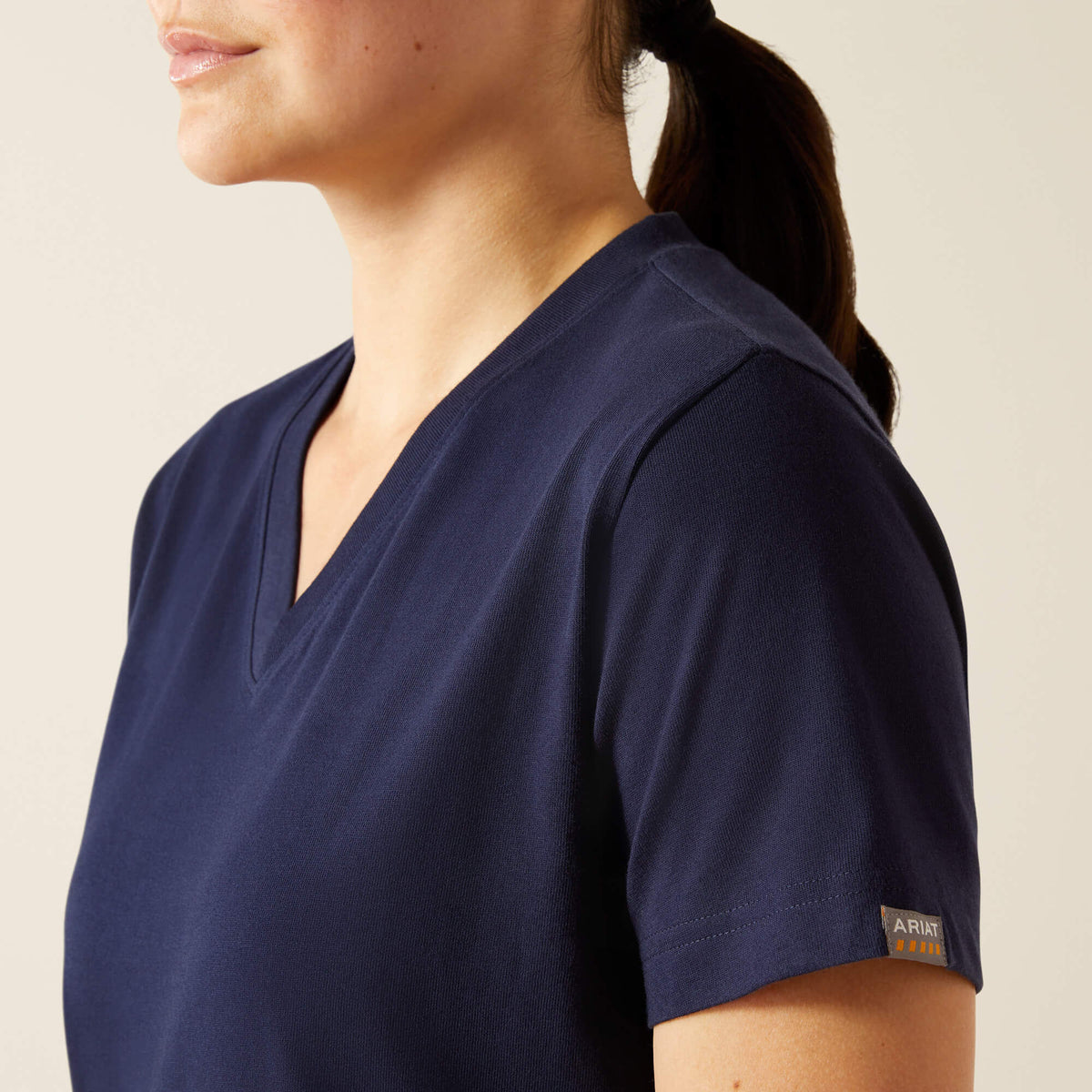 Rebar Cotton Strong Standard V-Neck T-Shirt - Ariat Classic