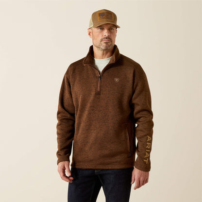 Caldwell Logo 1/4 Zip Sweater - Ariat Premium