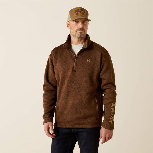 Caldwell Logo 1/4 Zip Sweater - Ariat Premium