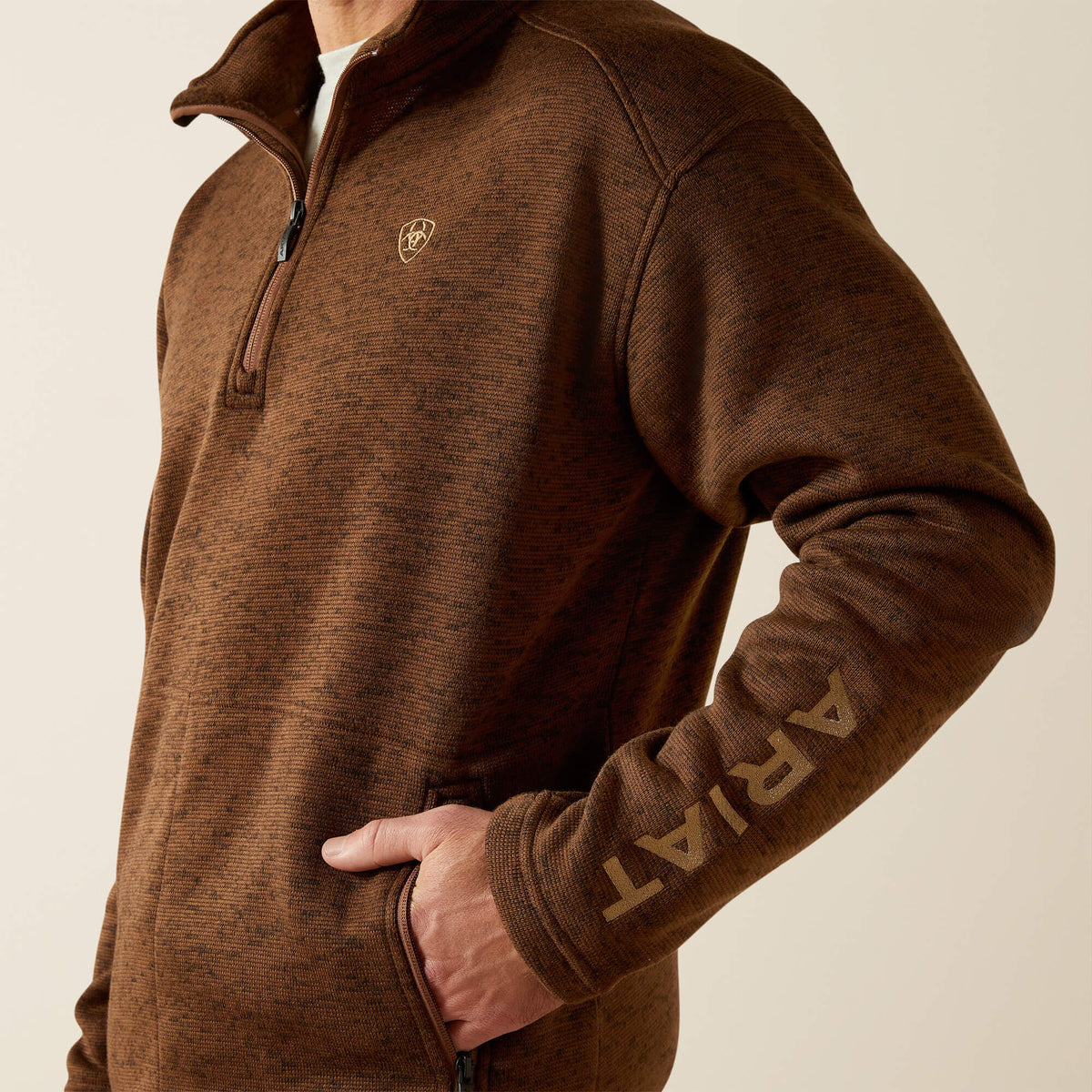 Caldwell Logo 1/4 Zip Sweater - Ariat Premium