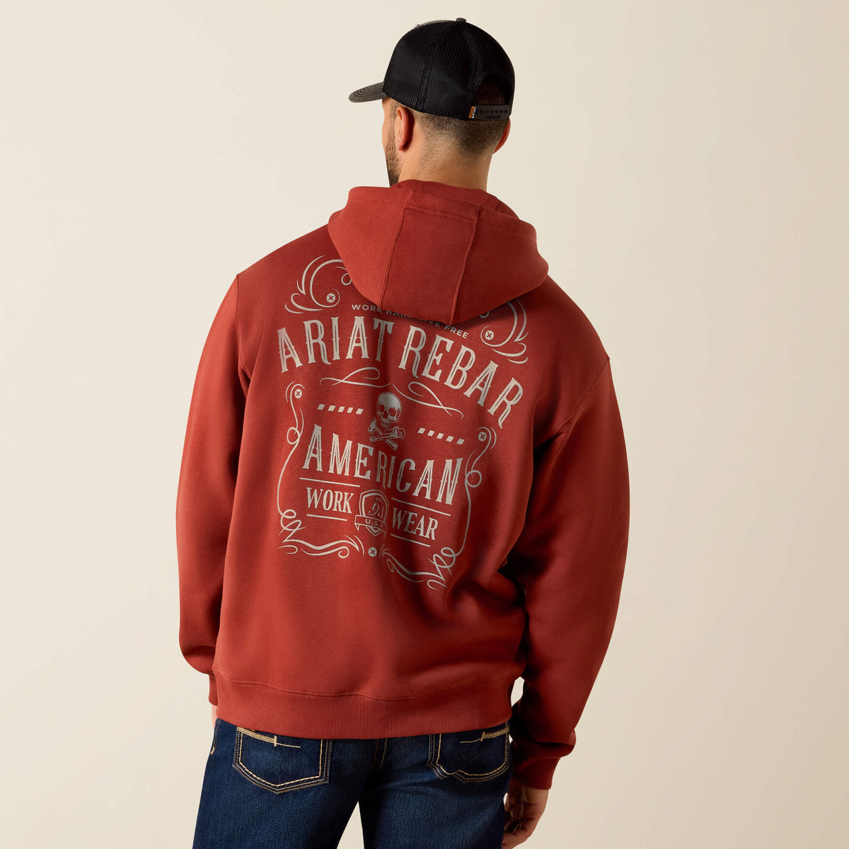 Rebar Lightweight Label Full Zip Hoodie - Ariat Great Value