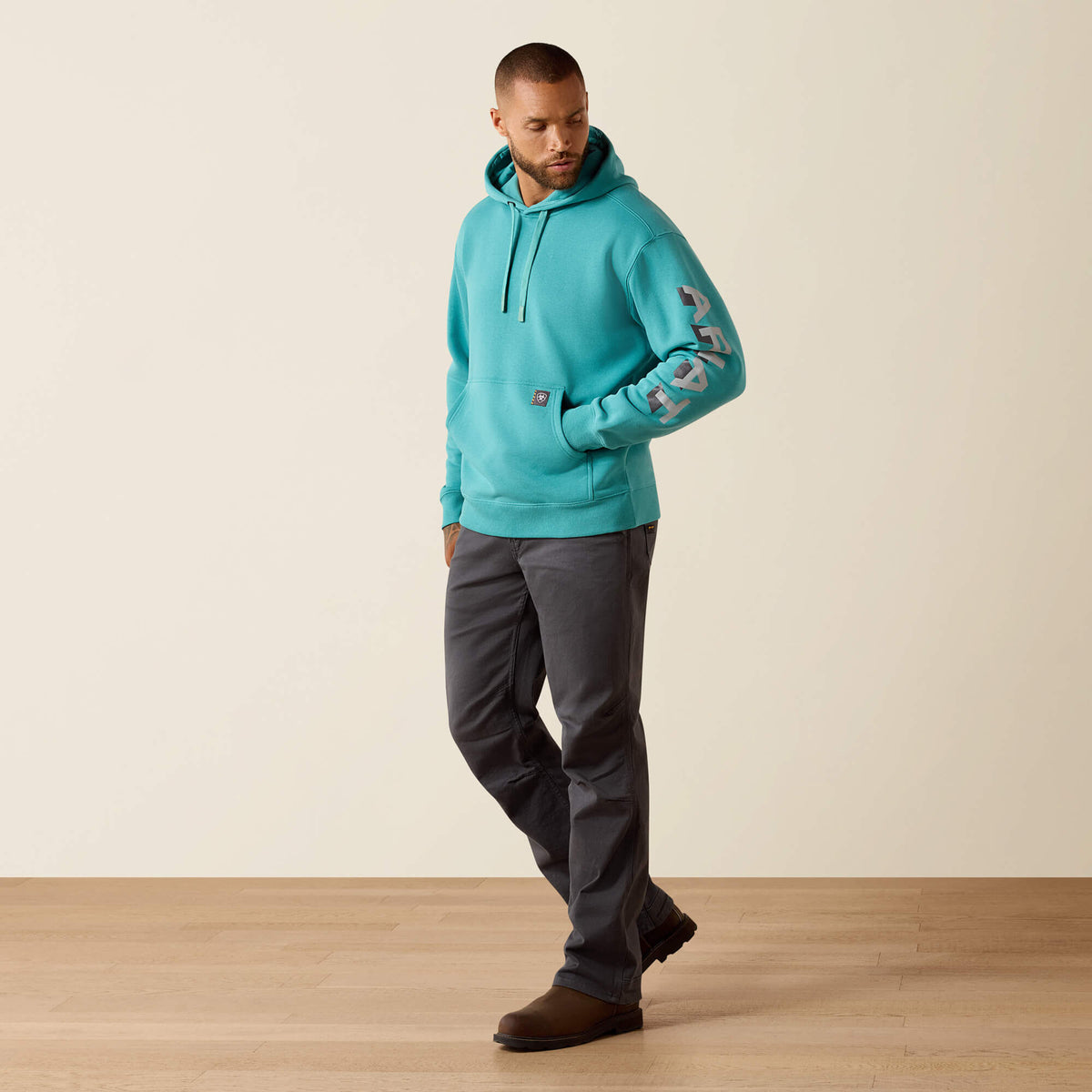 Rebar Lightweight Logo Hoodie - Ariat Value