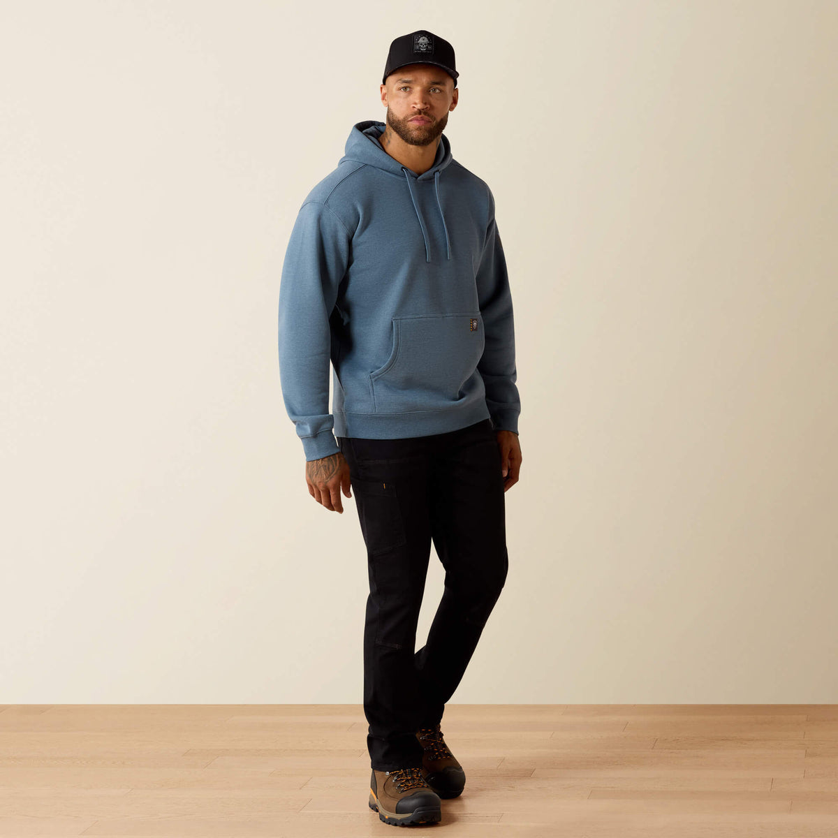 Rebar Lightweight Logo Hoodie - Ariat Essential