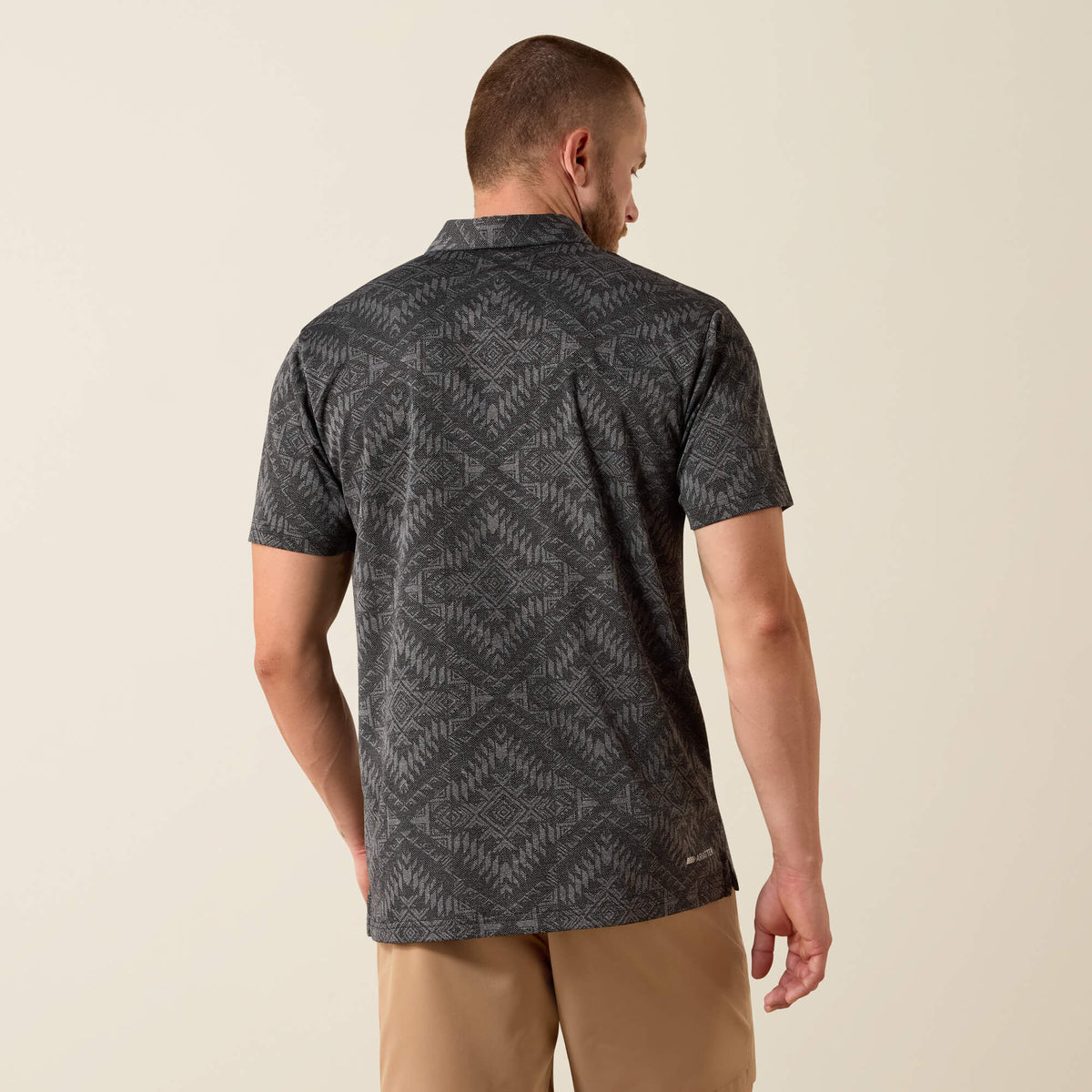Jacquard Printed Fitted Polo - Ariat Special Offer