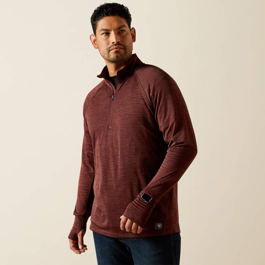 Rebar Gridwork Baselayer 1/4 Zip T-Shirt - Ariat Deals