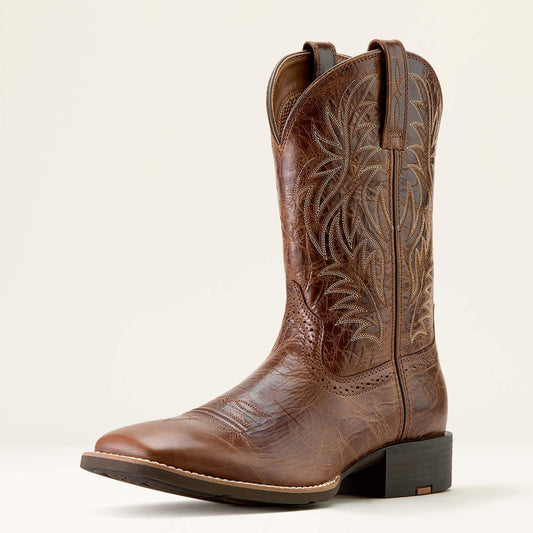 Sport Western Wide Square Toe Cowboy Boot - Ariat New