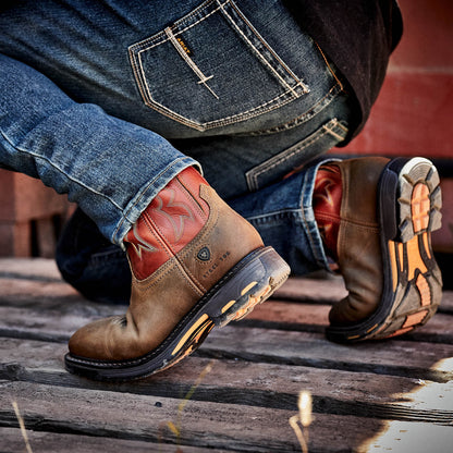 WorkHog Wide Square Toe Steel Toe Work Boot - Ariat Exclusive