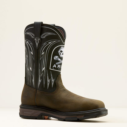 WorkHog XT Bolt Skull Waterproof Wide Square Toe Carbon Toe Work Boot - Ariat Classic