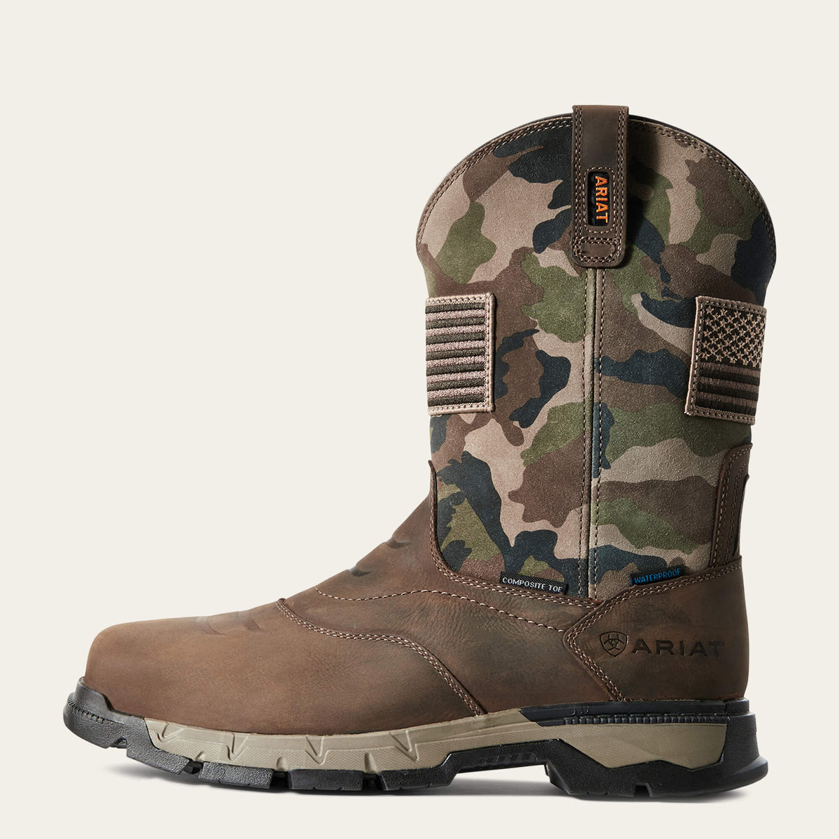 Rebar Flex Patriot Waterproof Composite Toe Work Boot - Ariat Exclusive