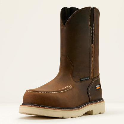 Rebar Lift Pull On Moc Toe Composite Toe Work Boot - Ariat New