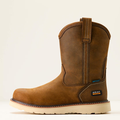 Rebar Wedge Pull-On Waterproof Work Boot - Ariat Top Pick