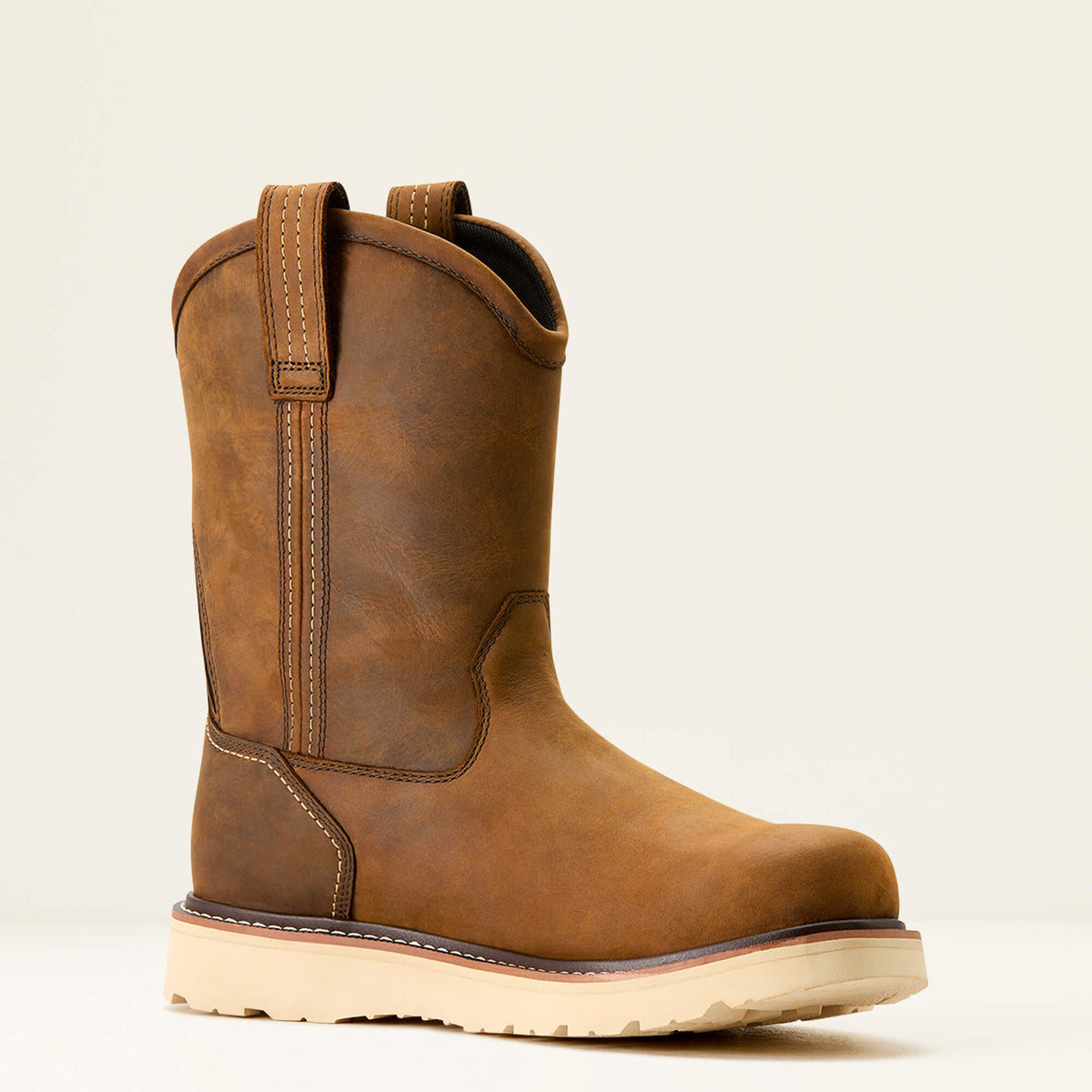 Rebar Wedge Pull-On Waterproof Work Boot - Ariat Top Pick