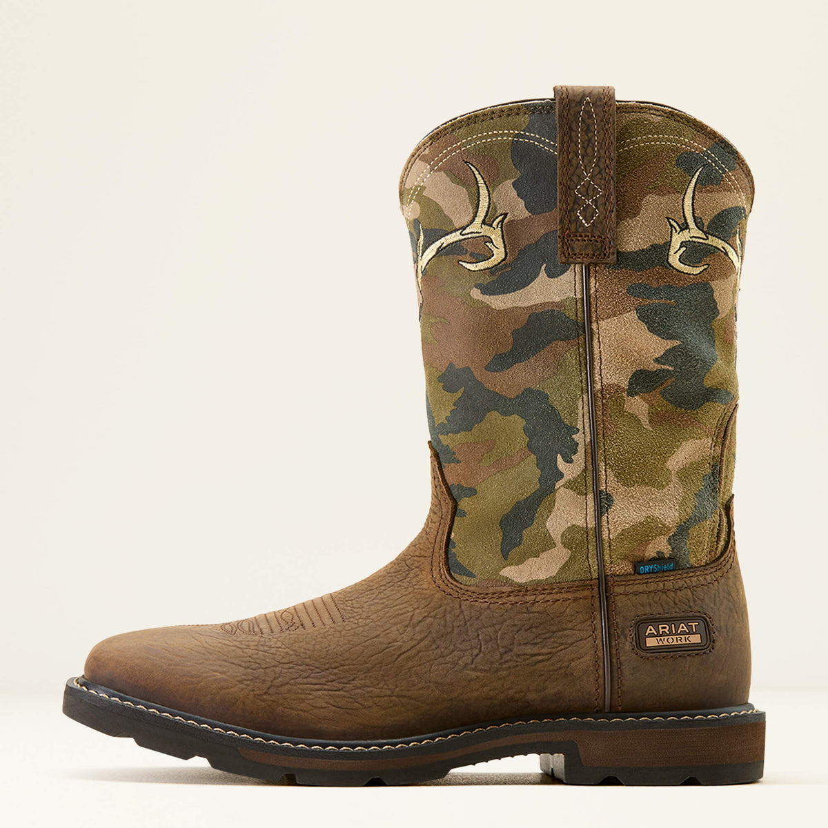 Groundbreaker Antler Waterproof Wide Square Toe Work Boot - Ariat Special Offer