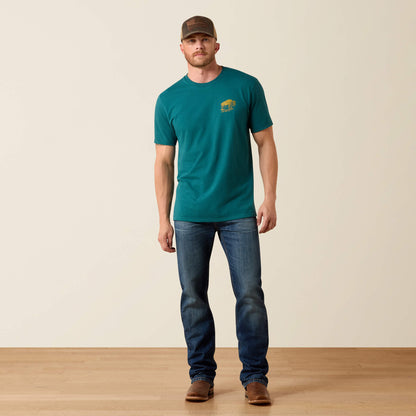 Ariat Bison Wander Flag Classic Fit T-Shirt - Ariat New