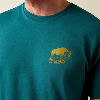 Ariat Bison Wander Flag Classic Fit T-Shirt - Ariat New