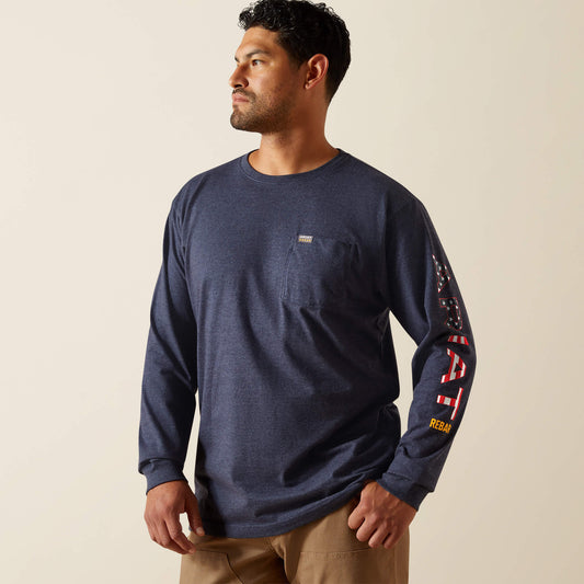 Rebar Cotton Strong Standard Logo Pocket T-Shirt - Ariat New