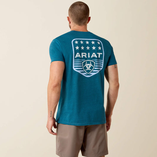 Ariat Stripe Patriotic Badge T-Shirt - Ariat Top Pick