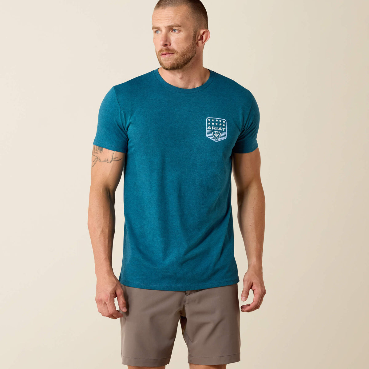 Ariat Stripe Patriotic Badge T-Shirt - Ariat Top Pick