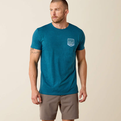 Ariat Stripe Patriotic Badge T-Shirt - Ariat Top Pick