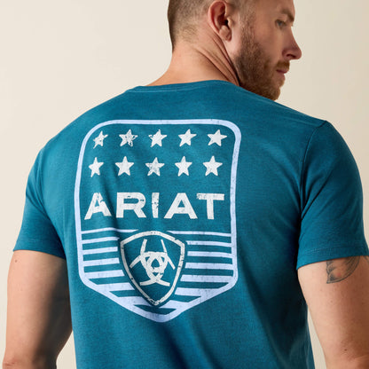 Ariat Stripe Patriotic Badge T-Shirt - Ariat Top Pick