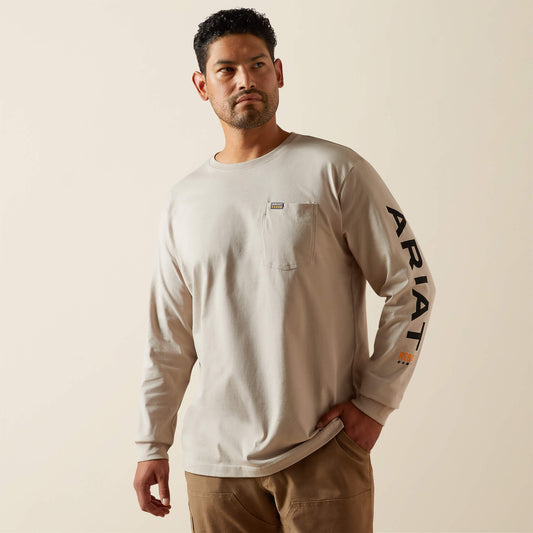 Rebar Cotton Strong Standard Logo Pocket T-Shirt - Ariat Essential