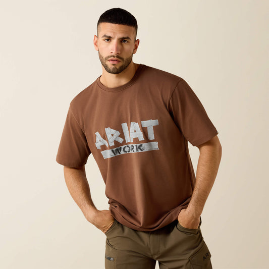 Rebar Cotton Strong Duct Logo T-Shirt - Ariat Sale
