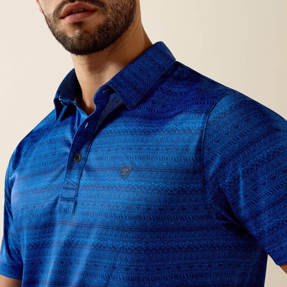 All Over Print Fitted Polo - Ariat Premium