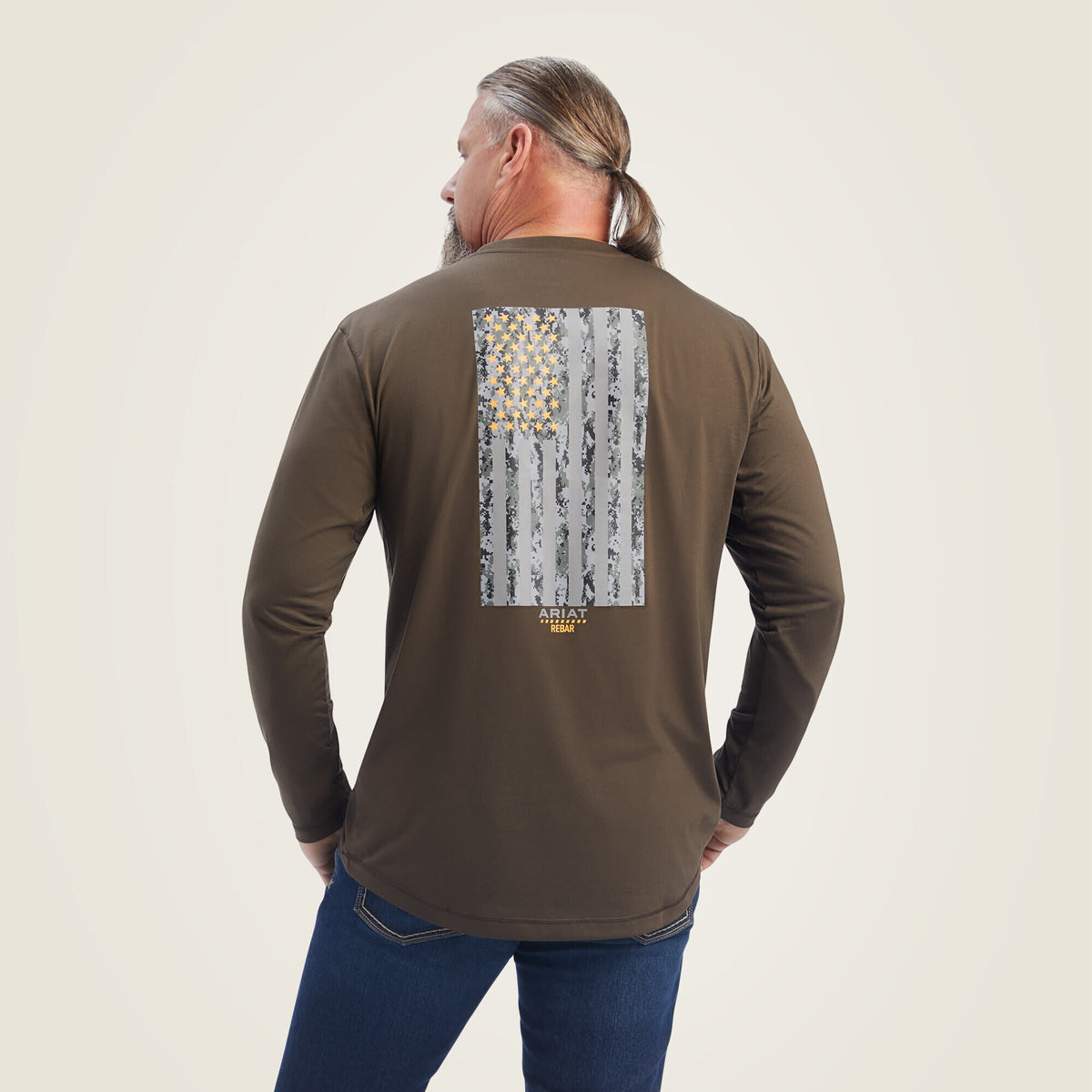 Rebar Workman Reflective Flag Graphic T-Shirt - Ariat Smart Buy