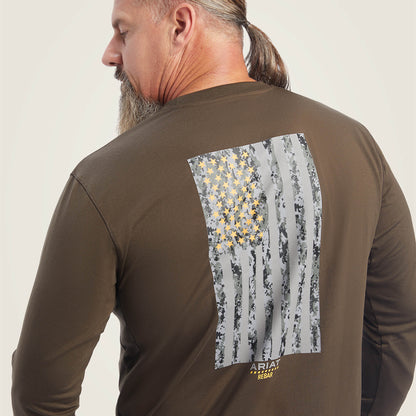 Rebar Workman Reflective Flag Graphic T-Shirt - Ariat Smart Buy
