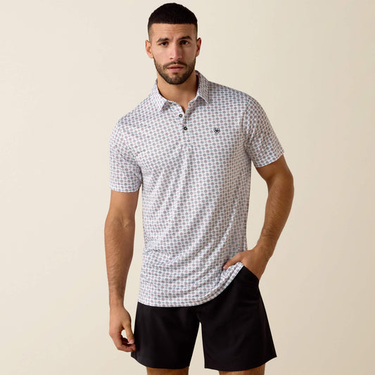 All Over Print Fitted Polo - Ariat Trending