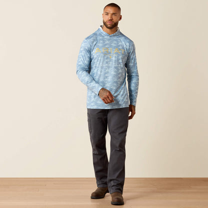 Rebar Sunblocker Printed Craft Hooded Long Sleeve T-Shirt - Ariat Premium