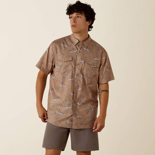 Printed VentTEK Western Fitted Snap Shirt - Ariat Trending