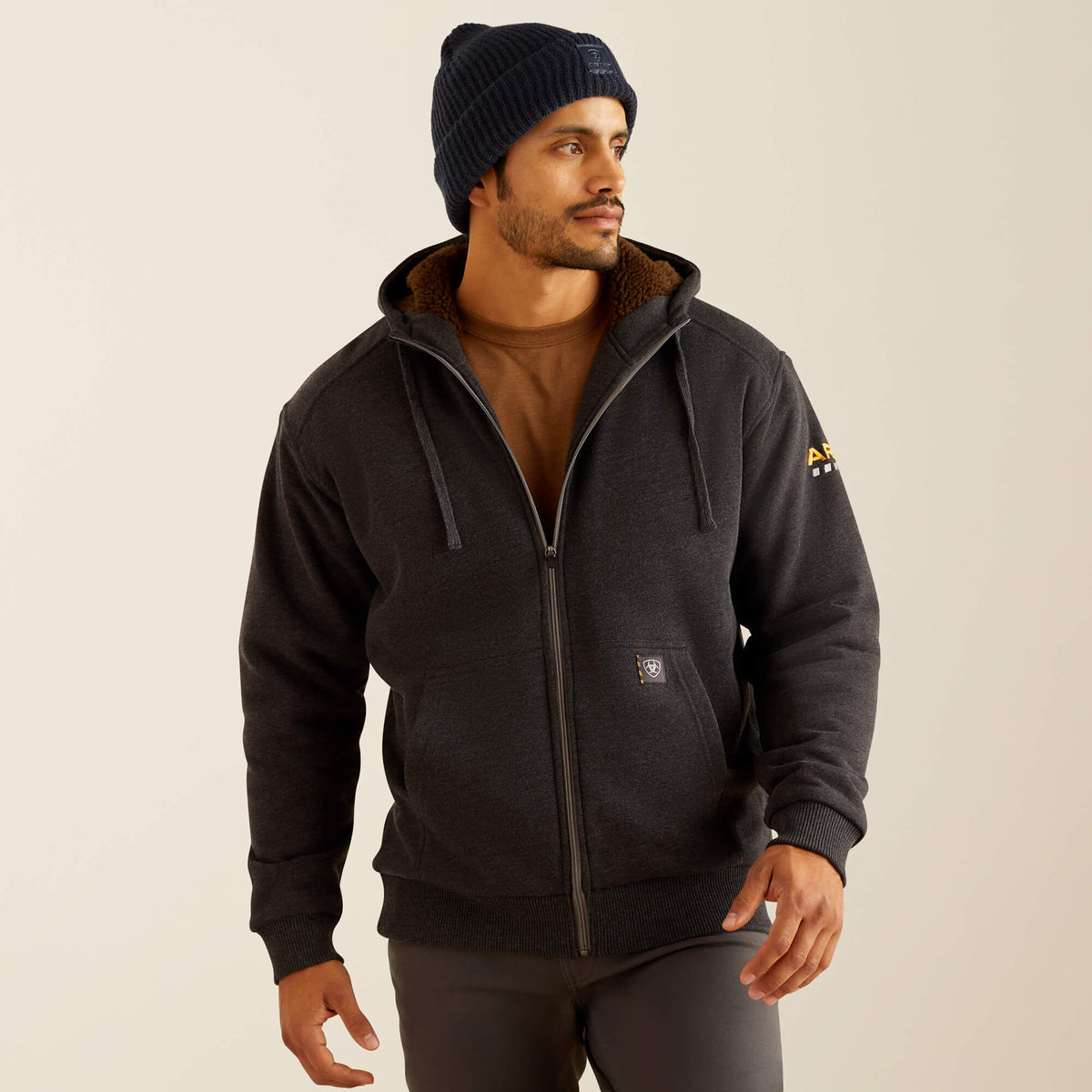Rebar All-Weather Sherpa-Lined Full Zip Hoodie - Ariat Exclusive