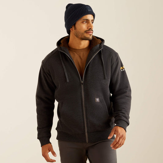Rebar All-Weather Sherpa-Lined Full Zip Hoodie - Ariat Exclusive