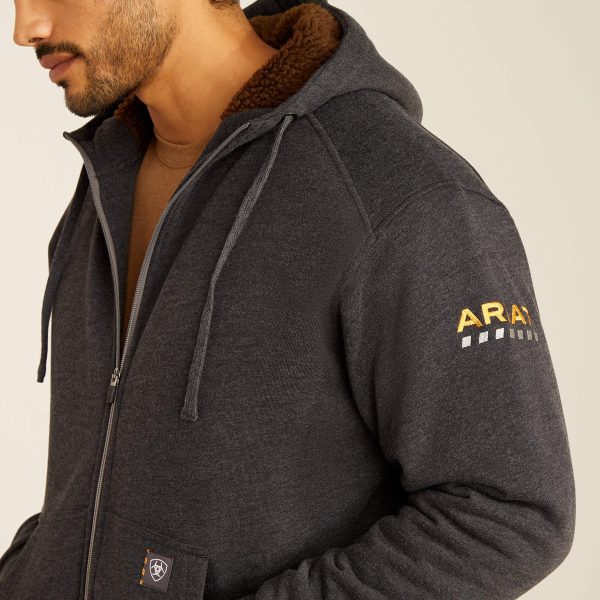 Rebar All-Weather Sherpa-Lined Full Zip Hoodie - Ariat Exclusive