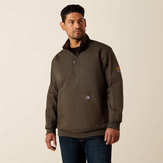 Rebar Workman Duracanvas 1/4 Zip Sweatshirt - Ariat Featured