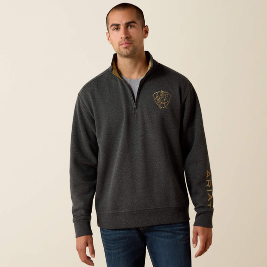 Logo PBR 1/4 Zip Sweatshirt - Ariat Sale