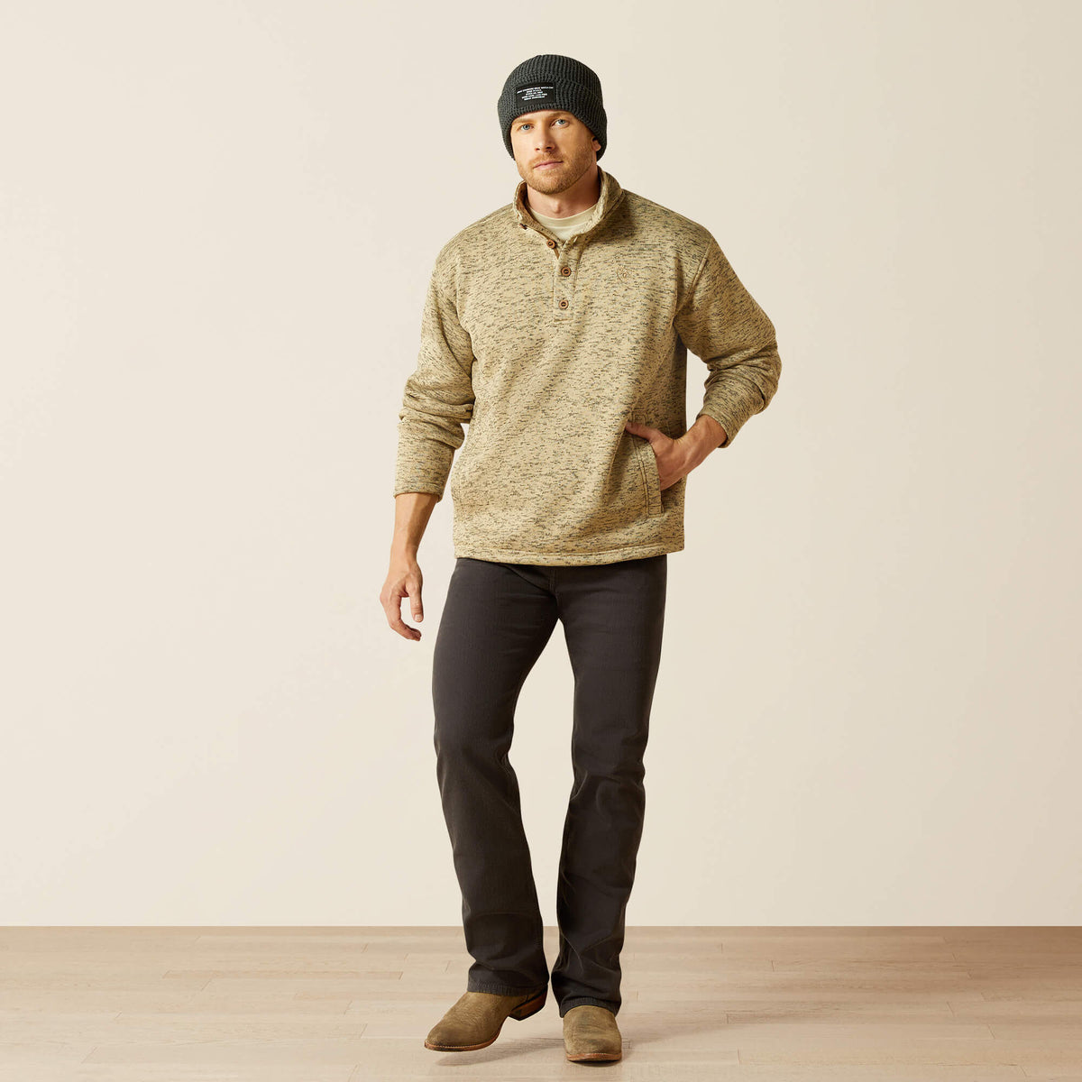 Caldwell 1/4 Button Sweater - Ariat Essential