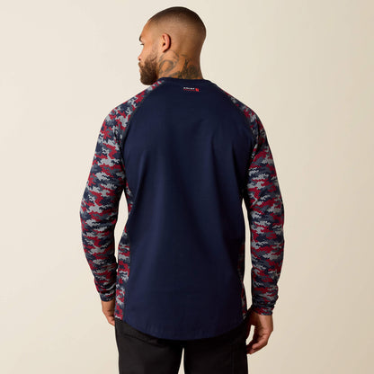 FR Stretch Camo Baseball T-Shirt - Ariat Latest