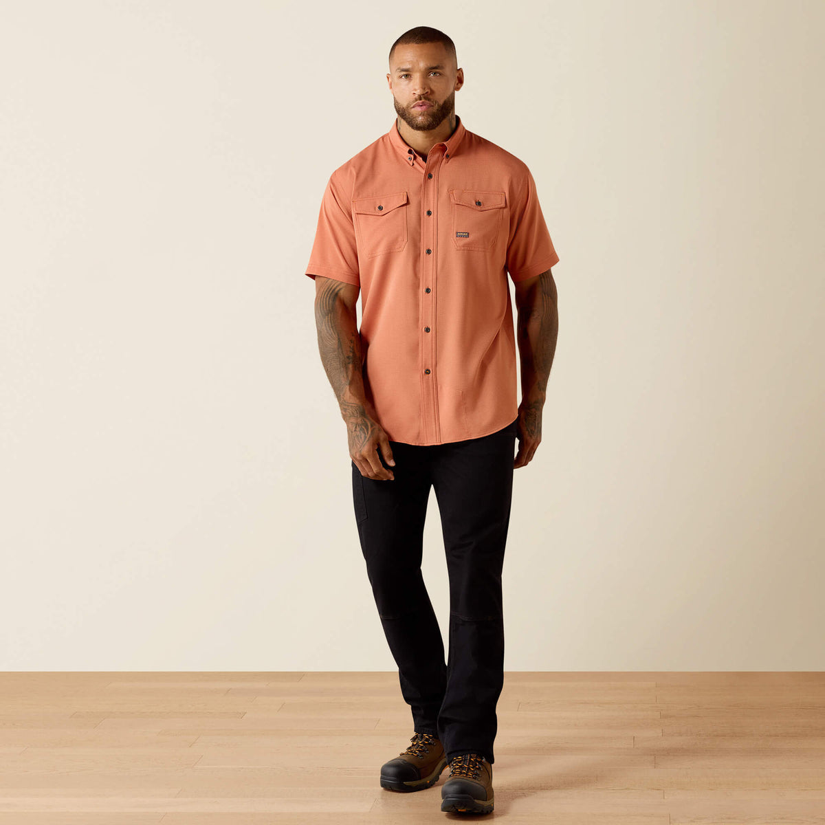 Rebar Made Tough VentTEK DuraStretch Work Shirt - Ariat Essential