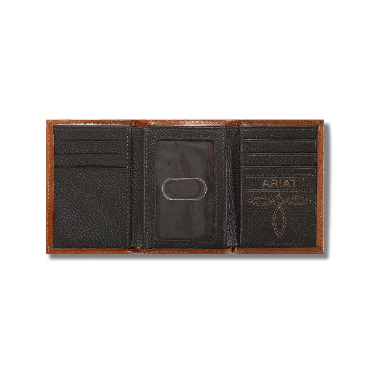 Lattice embossed trifold wallet - Ariat Value