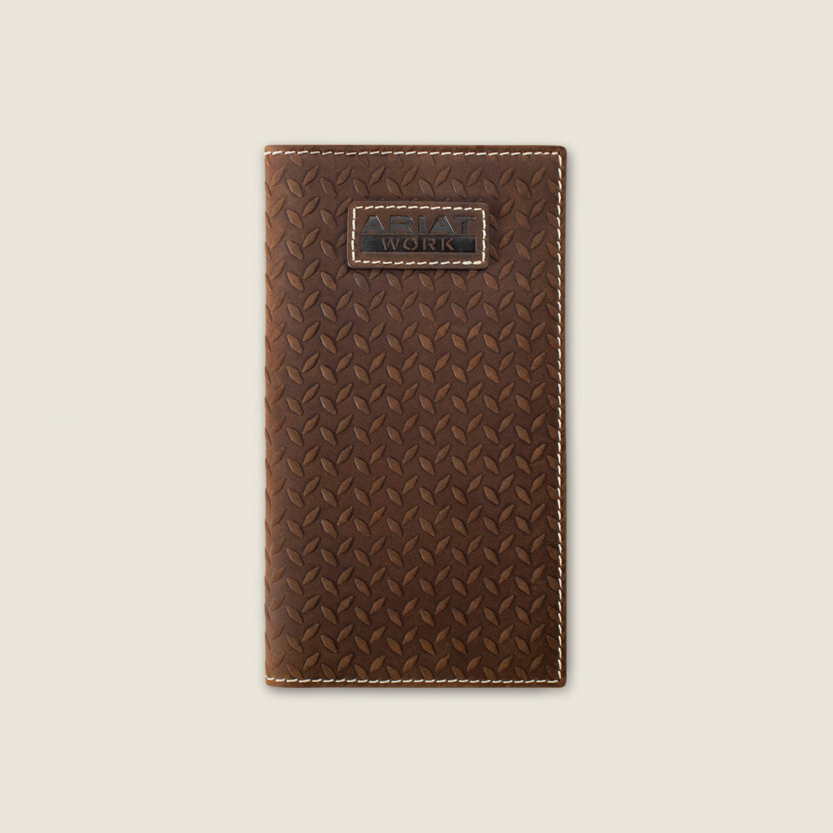 Diamond Plate Embossed Checkbook Wallet - Ariat Signature