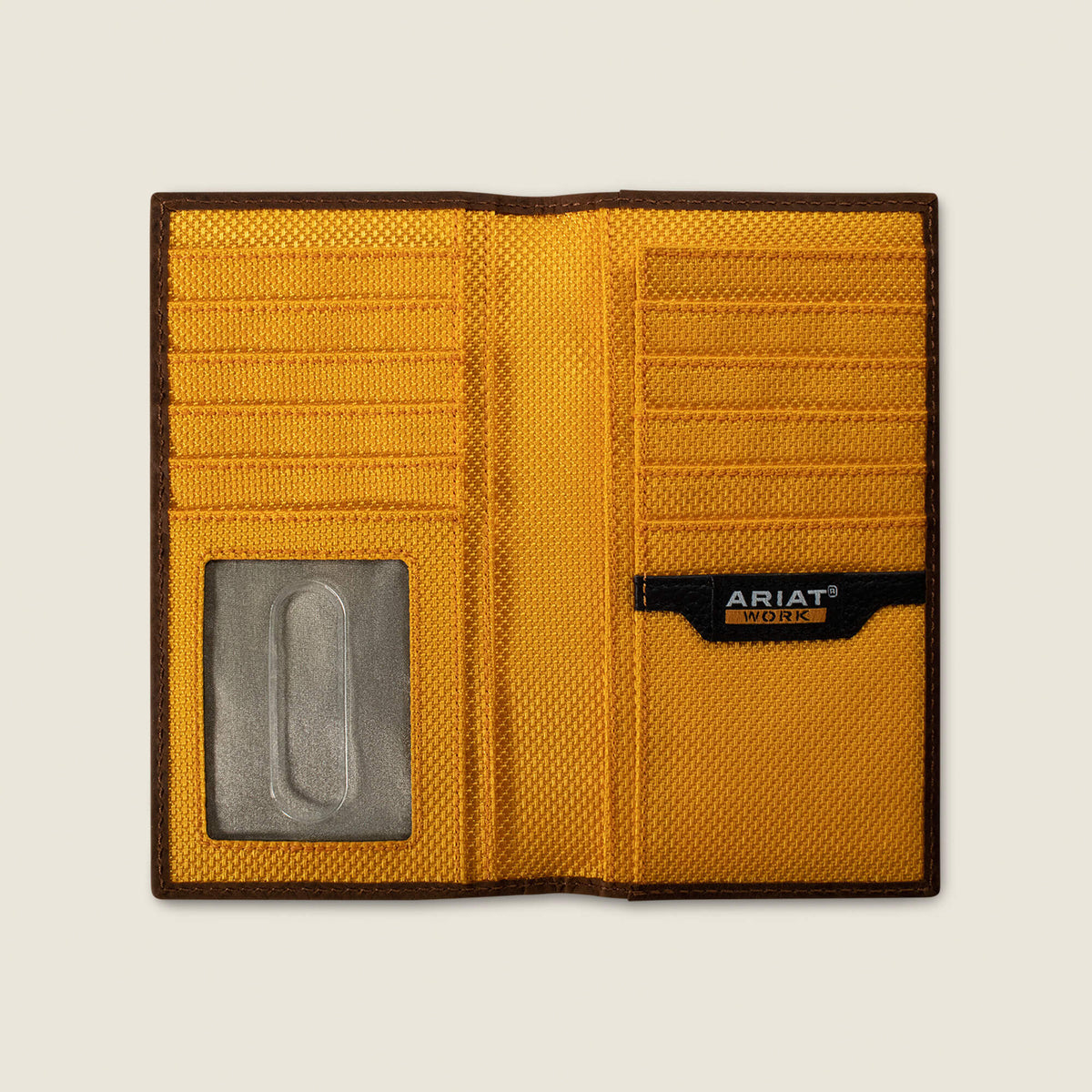 Diamond Plate Embossed Checkbook Wallet - Ariat Signature